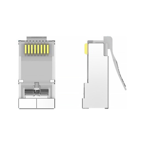 Коннектор Vention RJ45 (8p8c), FTP, cat. 6A, под витую пару, экранированный (10шт.) Коннектор Vention RJ45 (8p8c), FTP, cat. 6A, под витую пару, экранированный (10шт.)