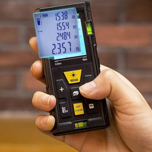 Лазерный дальномер Deli DL4170 Диапазон измерения 0,05;80м, точность измерения ±3мм