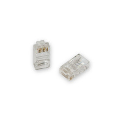 Вилка-коннектор RJ-45 GREENACCESSORIES GA-PLUG5WG категория 5e UTP для многожильного кабеля, 8p8c позол. конт. (100 шт.)