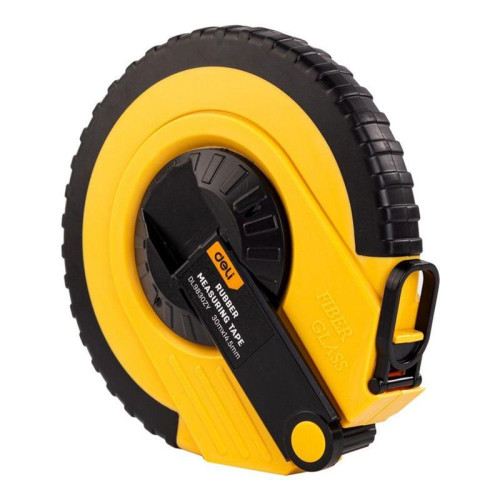 Мерная лента Deli DL9830ZY 30м x 14.5мм, ударопрочный корпус, полотно из стекловолокна и ПВХ