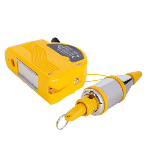 Конусный отвес с магнитным держателем Deli DL22  вес 400гр, длина нити 6м, автоматическое втягивание