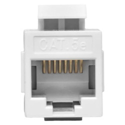 Адаптер проходной/ Адаптер проходной TERACOM Cat.5E неэкранированный RJ45-RJ45 тип Keystone белый