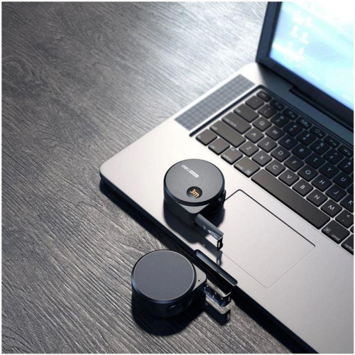 Измерительный и разметочный инструмент Рулетка Deli Home Series BlackHT8316 3м х 16мм, эксклюзивный дизайн, корпус - высококачественный софттач пластик