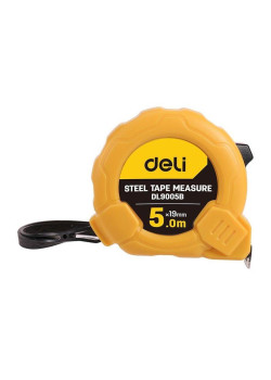 Рулетка Deli DL9005B 5м*19мм, метрическая, ударопрочный корпус