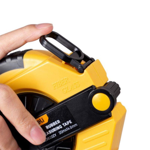 Мерная лента Deli DL9830ZY 30м x 14.5мм, ударопрочный корпус, полотно из стекловолокна и ПВХ