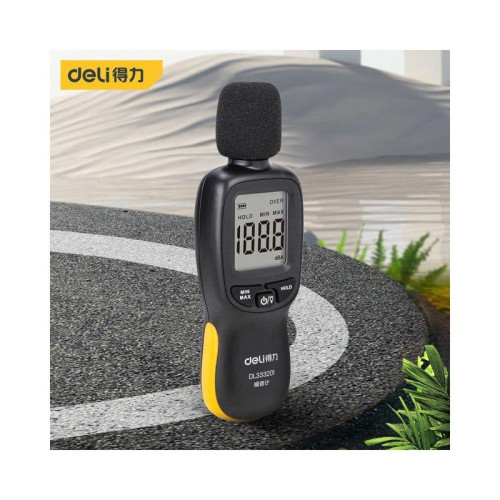 Измерительный и разметочный инструмент Deli Измеритель уровня шума цифровой (шумомер) Deli DL333201 диапазон измерений уровня шума 30 - 130 дБ