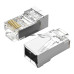 Коннектор Vention RJ45 (8p8c), FTP, cat. 6, под витую пару, экранированный (50шт.) Коннектор Vention RJ45 (8p8c), FTP, cat. 6, под витую пару, экранированный (50шт.)