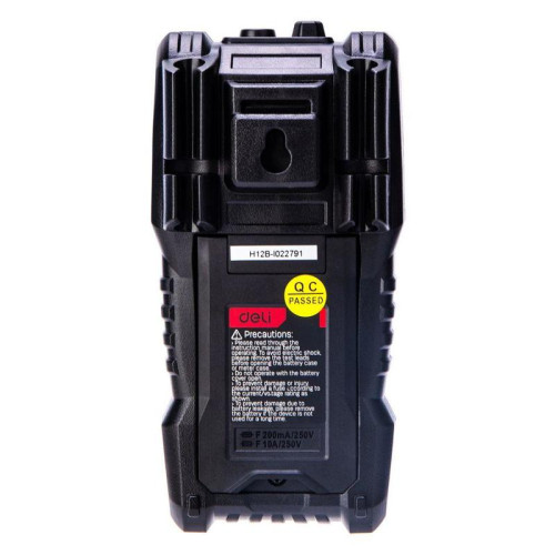 Многофункциональный цифровой мультиметр Deli DL334302 напряж. 0,2-600В, AC/DC, ЖК-дисплей