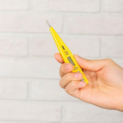 Индикаторная отвертка-тестер напряжения цифровая Deli DL8003 (12-250 В)