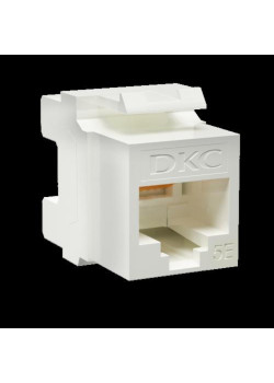 Модуль/ Модуль Keystone RJ45 CAT5E неэкр180 градусов белый