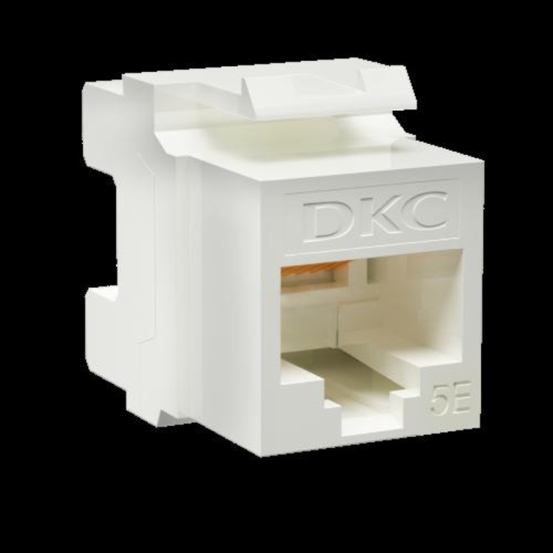 Модуль/ Модуль Keystone RJ45 CAT5E неэкр180 градусов белый