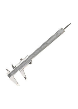 Штангенциркуль Deli DL92150C  150мм, нержавеющая сталь, метрическая/дюймовая шкала, кейс