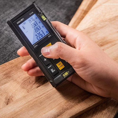 Лазерный дальномер Deli DL4169 Диапазон измерения 0,05;60м, точность измерения ±3мм