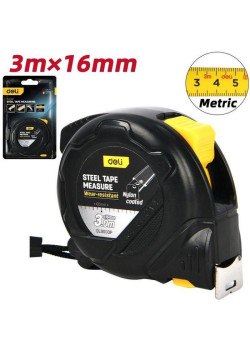 Рулетка Deli DL9003P  3м*16мм