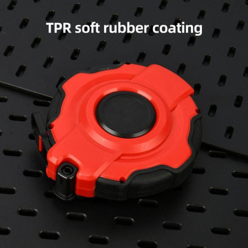 Мерная лента Deli DL9920Y  20м x 14,5мм, ударопрочный корпус с резиновыми вставками, полотно из стекловолокна и ПВХ, увеличенная скорость сматывания ленты