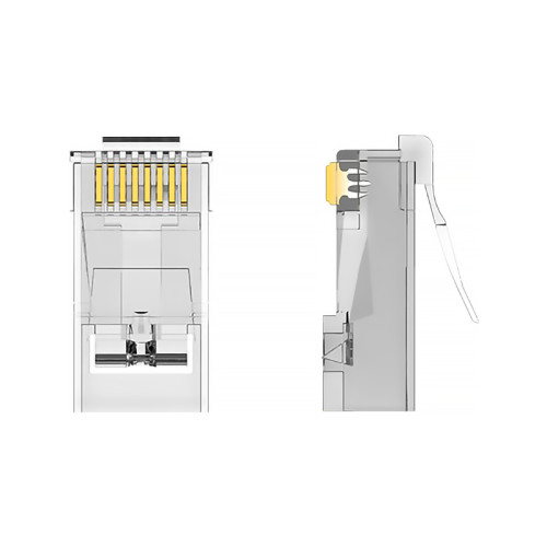 Коннектор Vention RJ45 (8p8c), UTP, cat. 6A, под витую пару (10шт.) Коннектор Vention RJ45 (8p8c), UTP, cat. 6A, под витую пару (10шт.)