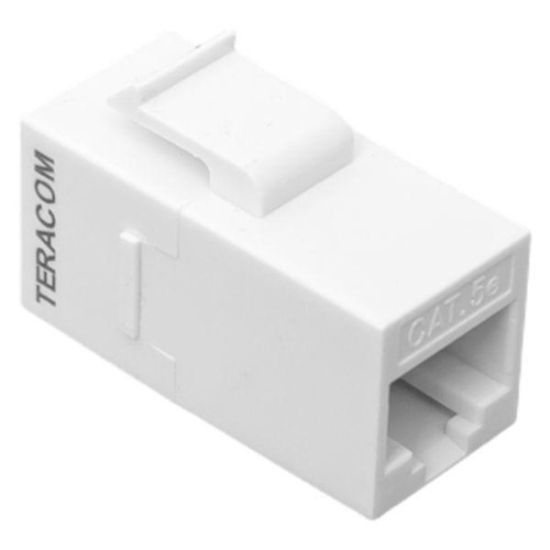 Адаптер проходной/ Адаптер проходной TERACOM Cat.5E неэкранированный RJ45-RJ45 тип Keystone белый Адаптер проходной/ Адаптер проходной TERACOM Cat.5E неэкранированный RJ45-RJ45 тип Keystone белый