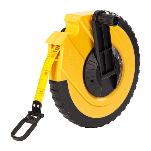 Мерная лента Deli DL9830ZY 30м x 14.5мм, ударопрочный корпус, полотно из стекловолокна и ПВХ