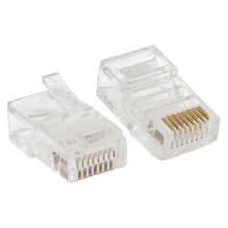 Коннектор/ Коннектор RJ-45 TERACOM PRO неэкранированный 8P8C 30мкд Cat.5E универсальный (упак.10шт)