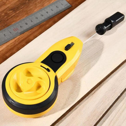 Шнур разметочный отбивочный автоматический Deli DL23 элевационный, диапазон высоты 0,45-1,2м, резьба 5/8