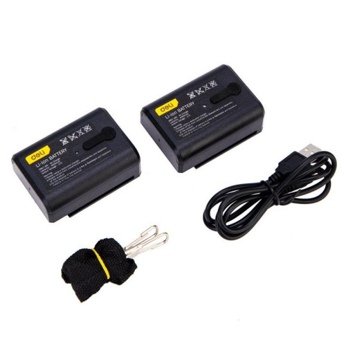 Лазерный уровень Deli DL332305 5 лучей(зеленый цвет), точность +/-1,5мм/7м, угол самовыравнивания 3°, 2АКБ 4 А*ч+ЗУ, время работы до 4 часов, кейс