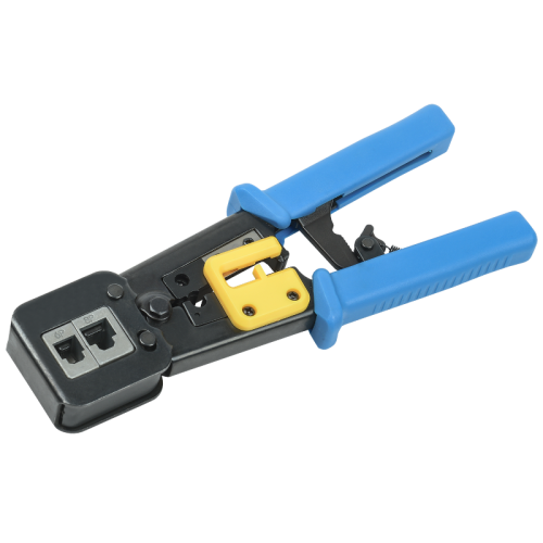 Инструмент обжим для RJ-45,12,11 с храп. мех. сине-оранж