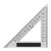 Треугольная линейка стальная Deli DL303150 150мм, нержавеющая сталь + алюминиевое основание Треугольная линейка стальная Deli DL303150 150мм, нержавеющая сталь + алюминиевое основание