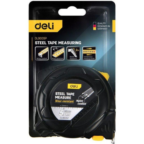 Рулетка Deli DL9005P  5м*19мм