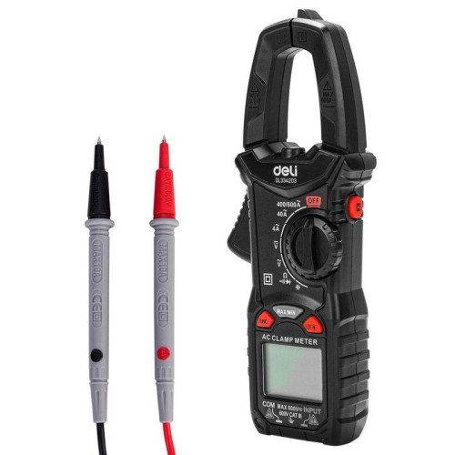 Токоизмерительные клещи цифровые Deli DL334203