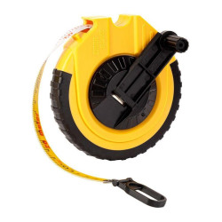 Мерная лента Deli DL9820ZY 20м x 14.5мм, ударопрочный корпус, полотно из стекловолокна и ПВХ