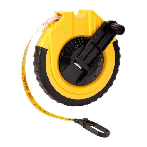 Мерная лента Deli DL9820ZY 20м x 14.5мм, ударопрочный корпус, полотно из стекловолокна и ПВХ