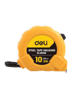 Рулетка Deli DL9010B 10м*25мм, метрическая, ударопрочный корпус