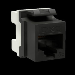 Модуль/ Модуль Keystone RJ45 CAT5E неэкр180 градусов черный