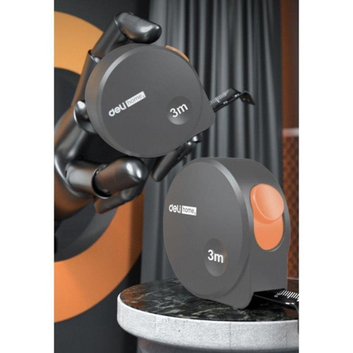 Рулетка Home Series Gray HT8316C 3м х 16мм, эксклюзивный дизайн, корпус - высококачественный софттач пластик