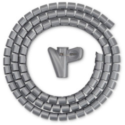 Кабельный органайзер Buro BHP CG155S Spiral Hose 15x1500mm Silver