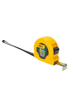 Рулетка Deli DL281025 10м*25мм, метрическая, клипса, ремешок