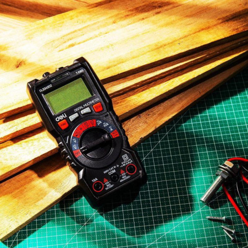 Многофункциональный цифровой мультиметр Deli DL334302 напряж. 0,2-600В, AC/DC, ЖК-дисплей