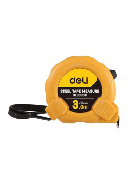Рулетка Deli DL9003B 3м*16мм, метрическая, ударопрочный корпус