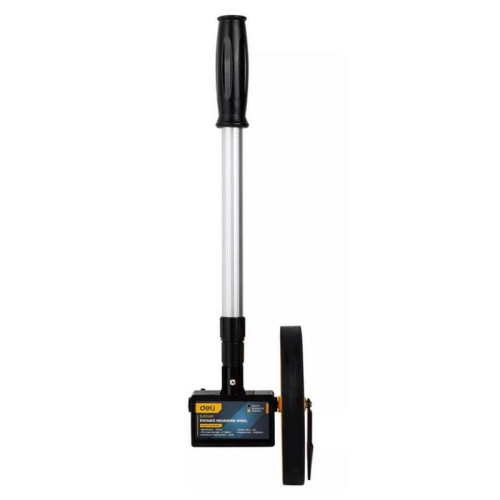 Измерительное колесо с механическим счетчиком (курвиметр) Deli DL330060 диаметр 150мм, точность± 0,5%, значение деления 0,1 мм, двухступенчатая алюминиевая масштабируемая рукоятка