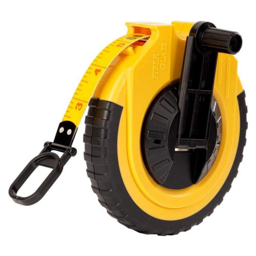 Мерная лента Deli DL9820ZY 20м x 14.5мм, ударопрочный корпус, полотно из стекловолокна и ПВХ