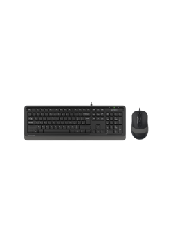 Клавиатура + мышь A4Tech Fstyler F1010 клав:черный/серый мышь:черный/серый USB Multimedia (F1010 GRE F1010 GREY