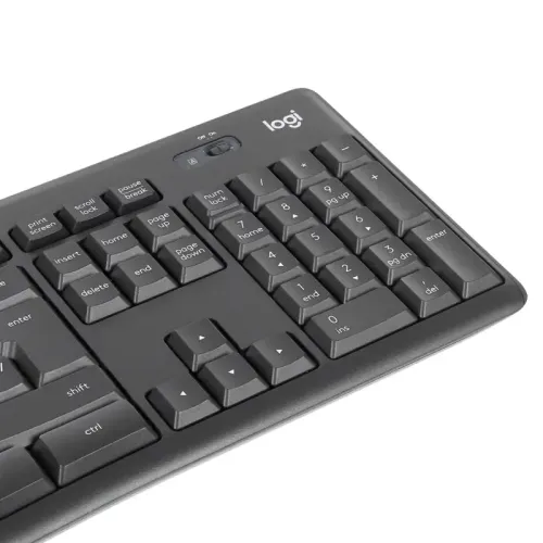 Комплект (клавиатура + мышь)/ Logitech Wireless  MK295 Silent Combo GRAPHITE  Retail