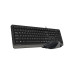 Клавиатура + мышь A4Tech Fstyler F1010 клав:черный/серый мышь:черный/серый USB Multimedia (F1010 GRE F1010 GREY