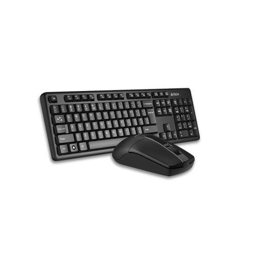Клавиатура + мышь A4Tech 3330N клав:черный мышь:черный USB беспроводная Multimedia