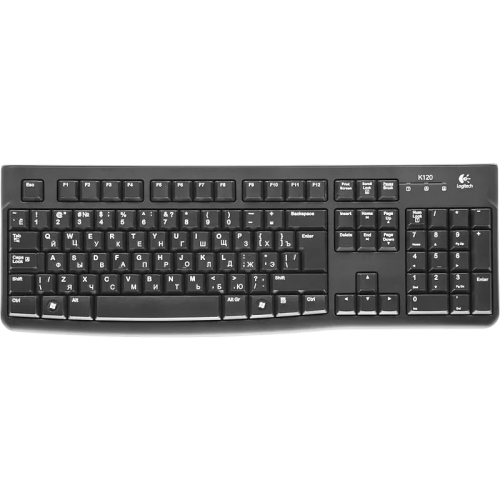 Комплект (клавиатура + мышь)/ Keyboard+mouse Logitech Desktop MK120 Black ( USB, keyboard: waterproof,  mouse: optical, 1000dpi, 3btn+Scroll) Retail