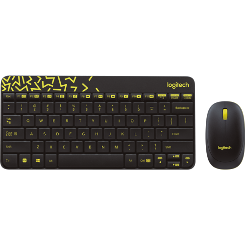 Комплект (клавиатура + мышь)/ Logitech Wireless Desktop MK240 Nano Black Retail Combo