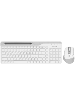 Клавиатура + мышь A4Tech Fstyler FB2535C клав:белый/серый мышь:белый/серый USB беспроводная Bluetoot