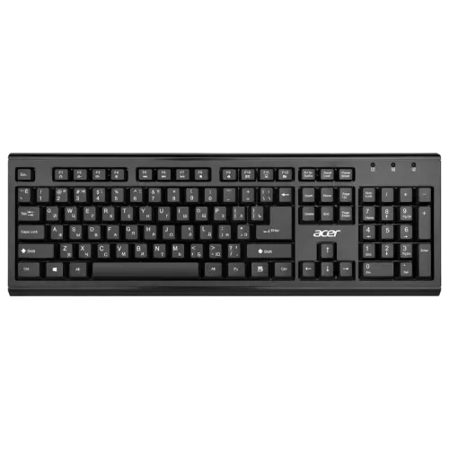 Набор клавиатура+мышь/ Беспроводной набор (клав+мышь) ACER OKR120 Wireless 2.4G combo set black Набор клавиатура+мышь/ Беспроводной набор (клав+мышь) ACER OKR120 Wireless 2.4G combo set black