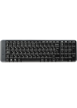 Комплект (клавиатура + мышь)/ Keyboard+mouse Logitech Wireless Desktop  MK220 (USB, FM, keyboard:2xAAA, mouse:optical, 1000dpi, 3btn+Roll, 1xAA) Retail