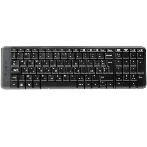 Комплект (клавиатура + мышь)/ Keyboard+mouse Logitech Wireless Desktop  MK220 (USB, FM, keyboard:2xAAA, mouse:optical, 1000dpi, 3btn+Roll, 1xAA) Retail